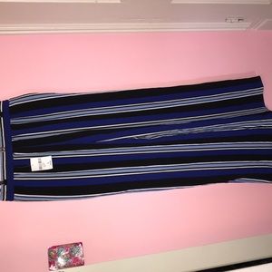 NWT striped black and blue pants!